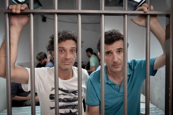 Кадр со съемок фильма Уедем к чёртовой бабушке
