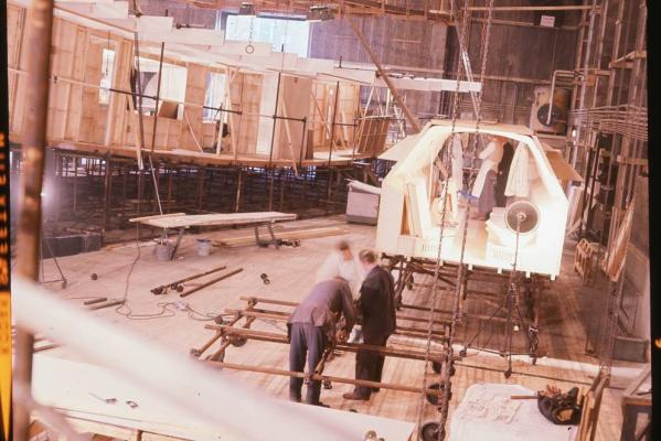Кадр со съемок фильма 2001 год: Космическая одиссея
